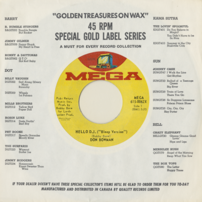 Hello D.J. Bleep Version / Hello D.J. Straight Version