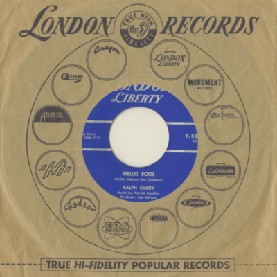 Hello Fool / It's Not A Lot (1961)