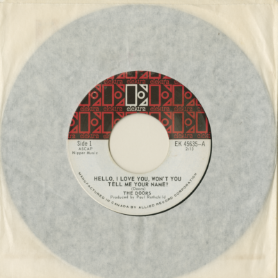 Hello I Love You Won't You Tell Me Your Name / Love Street (1968)