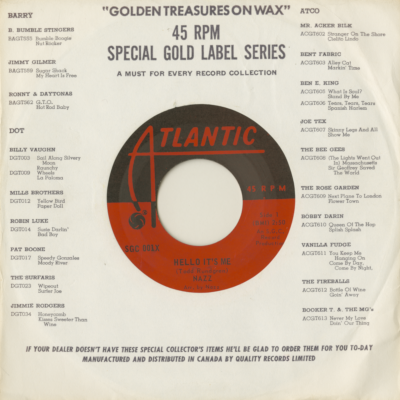 Hello It's Me / Open My Eyes (1969)