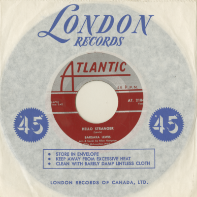 Hello Stranger / Think A Little Sugar (1963)