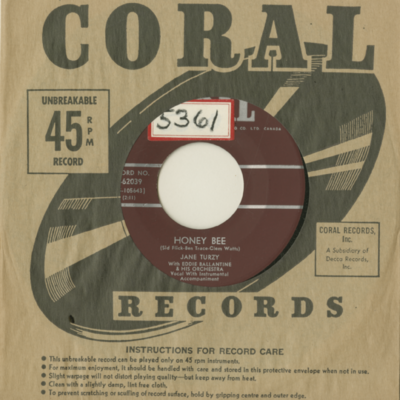 Honey Bee / Lonely Me (1958)