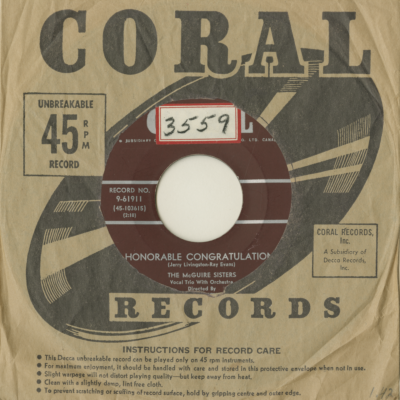 Honorable Congratulations / Santa Claus Is Coming To Town