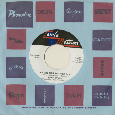 I Am The Man For You Baby / My Weakness Is You  (1968)