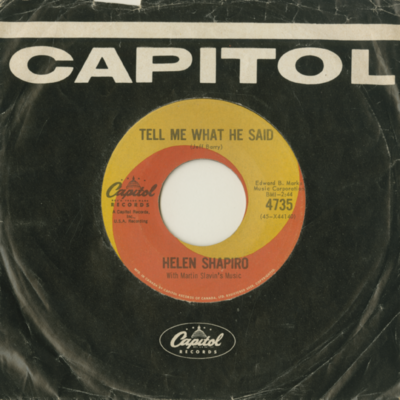 Tell Me What He Said / I Apologize