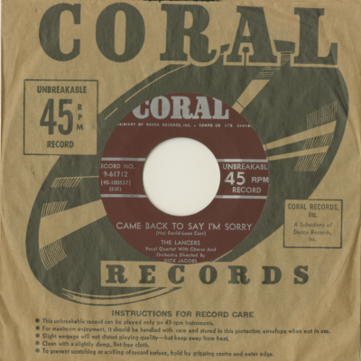 I Came Back To Say I'm Sorry / Never Leave Me