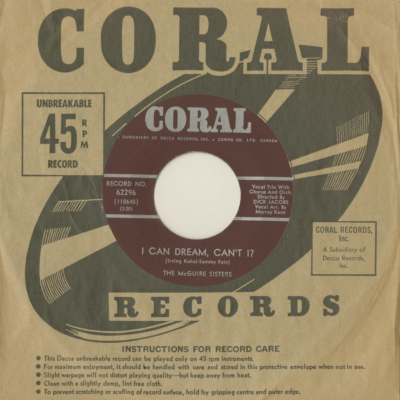 I Can Dream Can't I / I'm Just Taking My Time