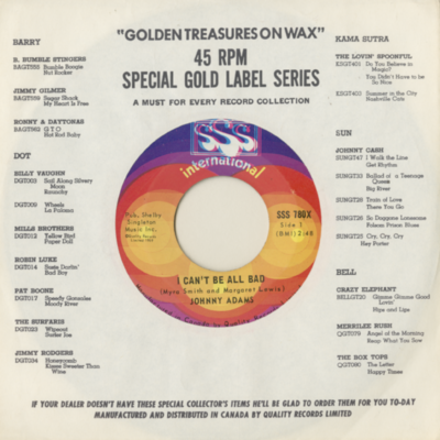 I Can't Be All Bad / In A Moment Of Wealness