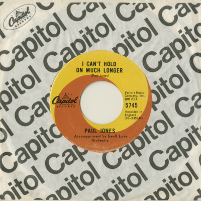 I Can't Hold On Much Longer / Baby Tomorrow