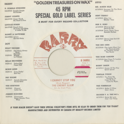 I Cannot Stop You / Don't Walk Away (1968)