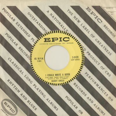 I Could Write A Book / They Took John Away