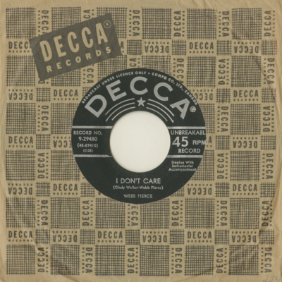 I Don't Care / Your Good For Nothing Heart