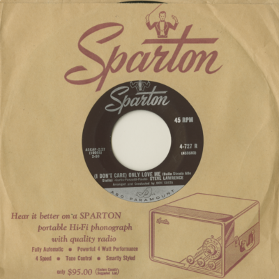 I Don't Care Only Love Me / Loving Is A Way Of Living (1959)