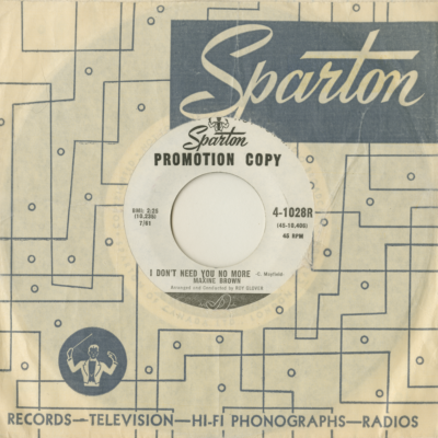 I Don't Need You No More / Think Of Me (1961)