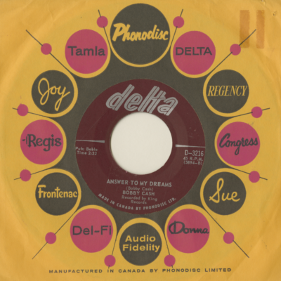 I Don't Need Your Love And Kisses / Answer To My Dreams (1964)