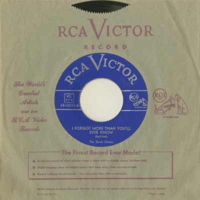 I Forgot More Than You'll Ever Know / Rock-A-Bye Boogie (1953)