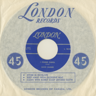 I Found Carol / Please Bring My Little Girl Home (1963)