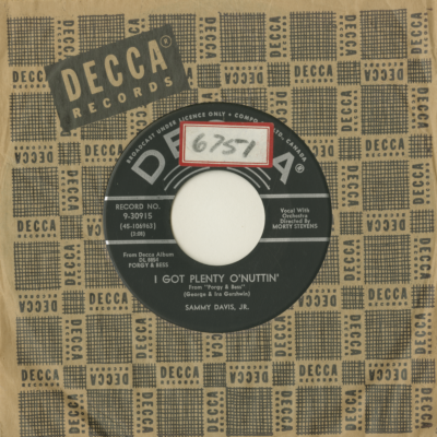 I Got Plenty O'Nottin' / There's A Boat Dat Leavin' Soon For New York