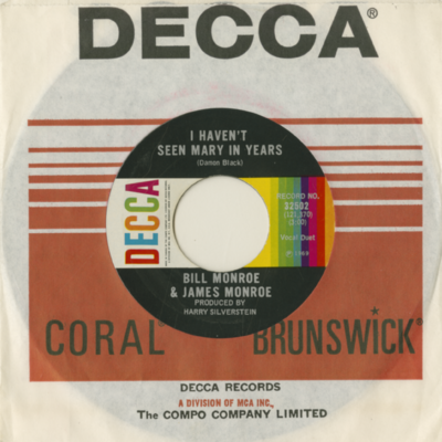 I Haven't Seen Mary In Years / Crossing The Cumberland