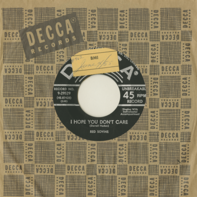 I Hope You Don't Care / I'm Glad You Found A Place For Me