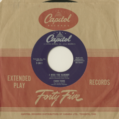 I Miss You Already / I'm Gonna Live Some Before I Die (1956)