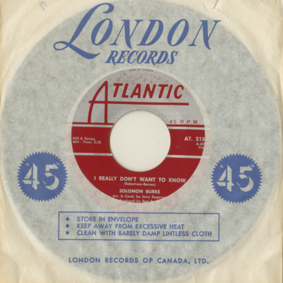 I Really Don't Want To Know / Tonight My Heart She Is Crying (1962)