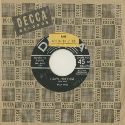 I Saw Her First / Who Will Buy The Wine