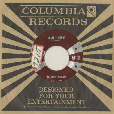 I Think I Know /Tomorrow At A Quarter To Nine