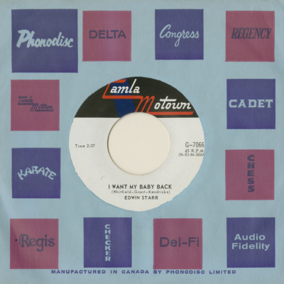 I Want My Baby Back / Gonna Keep On Tryin' Till I Win Your Love (1967)