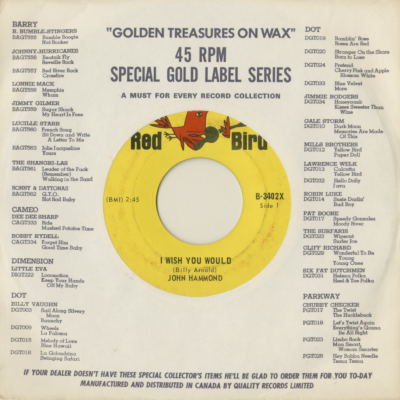 I Wish You Would / I Can Tell