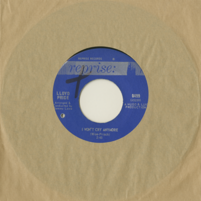 I Won't Cry Anymore / The Man Who Took The Valise Off The Floor