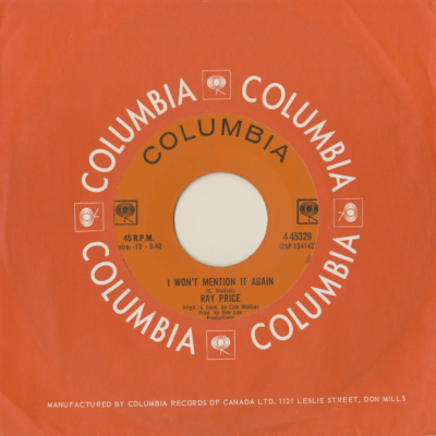 I Won't Mention It Again / Kiss The World Goodbye