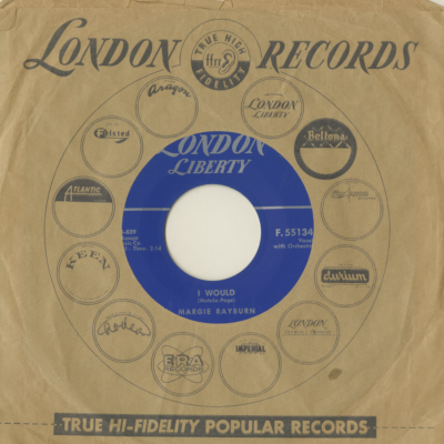 I Would / Alright, But It Won't Be Easy (1958)