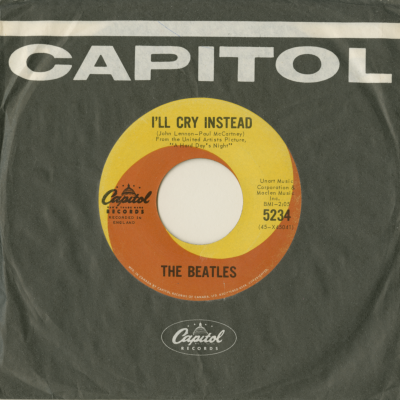 I'll Cry Instead / I'm Just Happy Just To Dance With You