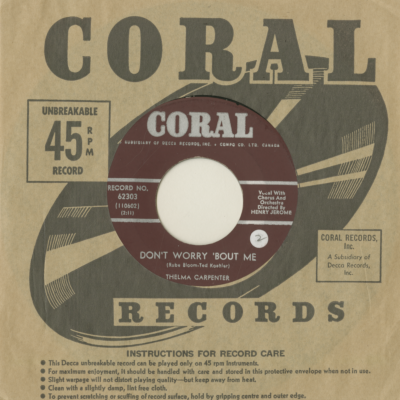 I'll String Along With You / Don't Worry 'Bout Me (1962)