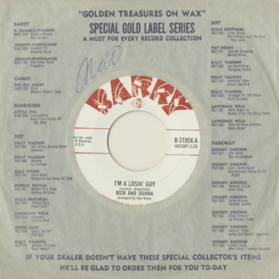 I'm A Losin Guy / Wedding Bells Will Ring (1963)