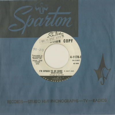 I'm Afraid To Go Home / Save Your Heart For Me (1963)