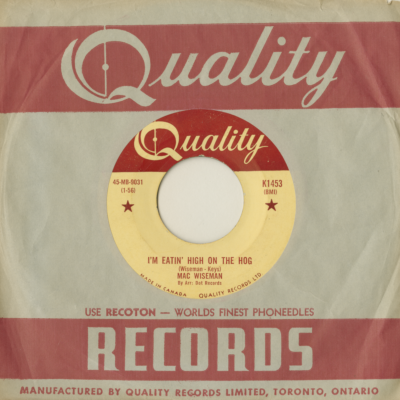 I'm Eating High On The Hog / These Hands