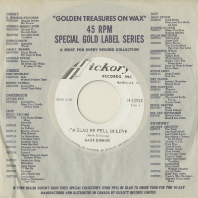 I'm Glad We Fell In Love / Dial AL 1-4883