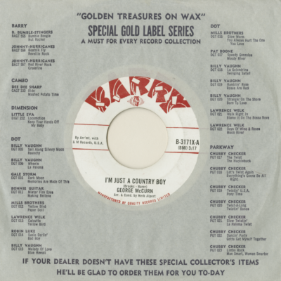 I'm Just A Country Boy / In My Little Corner Of The World (1963)