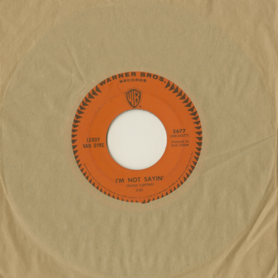 I'm Not Sayin' / Your Daughter Cried All Night (1965)