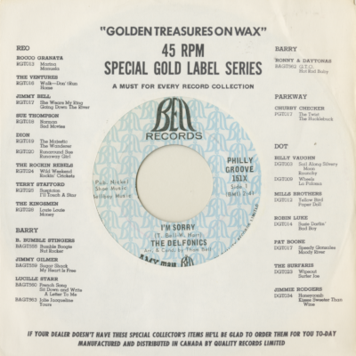 I'm Sorry / You're Gone