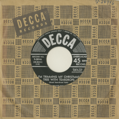 I'm Trimming My Christmas Tree With Teardrops / We Need God For Christmas