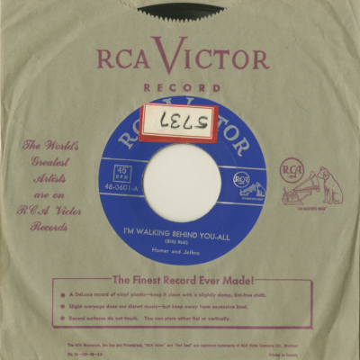 I'm Walking Behind You All / Mexican Joe 6 7/8 (1953)