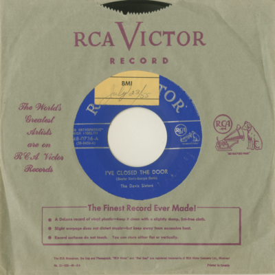 I've Closed The Door / I'll Get Him Back (1955)