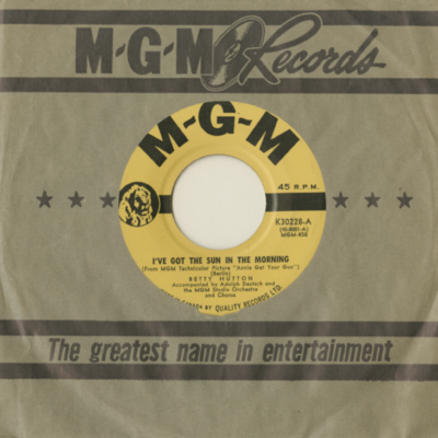 I've Got The Sun In The Morning / They Say It's Wonderful