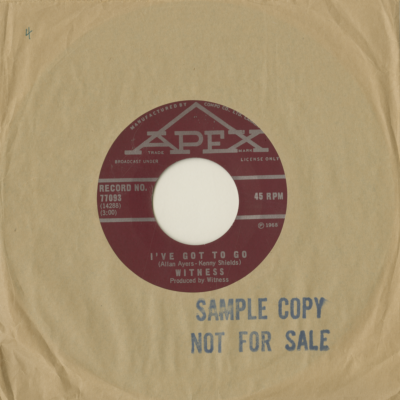 I've Got To Go / So Come With Me (1968)
