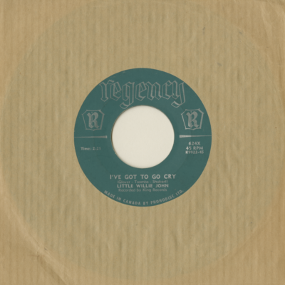 I've Got To Go Cry / Look What You've Done To Me (1957)