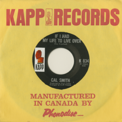 If I Had My Life To Live Over / I'll Never Be Lonesome With You