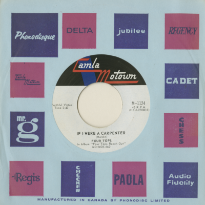 If I Were A Carpenter / Wonderful Baby (1968)